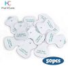 50pcs/lot Electrode Pads for for JR 309 Tens Acupuncture Good Quality white ,Digital Therapy Machine Massager Health pads