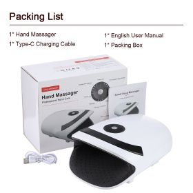 Hand Massager Acupoint Massage Hot Compress Physiotherapy Air Compression Massage Palm Massager Finger Wrist Relax Pain Relief