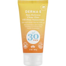 Derma E by Derma E Natural Mineral Oil-Free Sunscreen SPF 30 - Vitamin E & Green Tea --56g/2oz