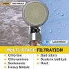 PureAction Vitamin C Shower Head Filter with Hose & Replacement Filters Hard Water Softener  Chlorine & Fluoride Filter Water Purifying Filtered Showe