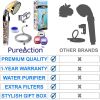 PureAction Vitamin C Shower Head Filter with Hose & Replacement Filters Hard Water Softener  Chlorine & Fluoride Filter Water Purifying Filtered Showe