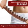 8/20 Beads Rolling Pin Universal Back Needle Massage Tendons Beech Wood Scraping Stick Point Treatment Guasha Relax Therapy Tool