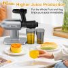 IAGREEA Horizontal Slow Juicer, An Electric Juicer For Fruits And Vegetables, Has A Reverse Function, Easy To Clean