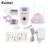 Kemei 3 In 1 Women Electric Dead Skin Callus Remover Lady Epilator Epilation Shaver Care Depilatory Depilation Bikini Body 3031