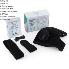 Wireless Heating Knee Brace Multifunctional Heated Shoulder and Elbow Hot Compress Device 6-speed Keep Warm USB Charging (Color: 1pcs)