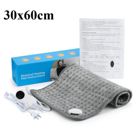 30x60cm Heating Pad for Abdomen Waist Back Thermal Blanket Keep Warm Pain Relief Winter Foot Hand Warmer Sheet EU UK US Plug Pad (Color: 30x60cm, Plug Type: EU Plug)