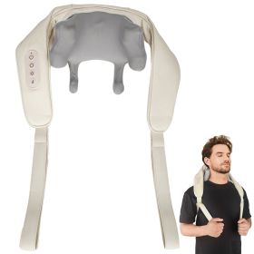 Mebak Massager for Neck And Back Trapezius Neck Cervical Back Massage Shawl Wireless Neck And Shoulder Kneading Massage Pillow (Color: Neck Massager)