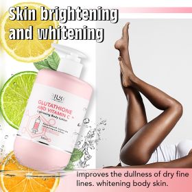 AILKE Glutathione & Vitamin C Skin Care Set, Whiten, Hydrate, Moisturizing, Skin Glowing, Even Skin Tone, For Men and Women (Color: Body Lotion)
