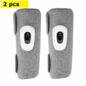 Smart Leg Massage 3 Modes Vibration Leg Air Compression Massager Wireless Electric Air Compress Foot Air Pressure Massage (Color: No heating-2 pcs)