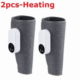 Smart Leg Massage 3 Modes Vibration Leg Air Compression Massager Wireless Electric Air Compress Foot Air Pressure Massage (Color: Heating-2pcs)
