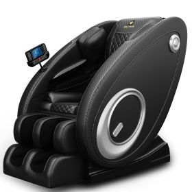 Full Body Massage Chair with Heating, Massage Chair Recliner with Zero Gravity, Bluetooth Speaker, Airbags, Foot Roller (Color: Chocolate)