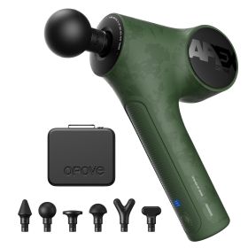 Opove Massage Gun Fascia Percussive Muscle Massager 14.5mm Newest, for Back Pain Relief Workout Recovery in Gym Home Office (Color: Apex Green, Plug Type: US Plug)