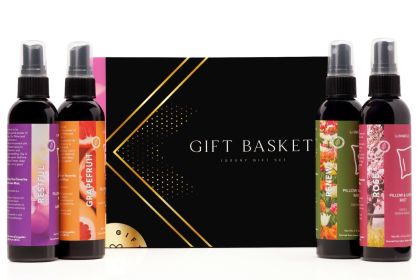 Luxury Dead Sea Spa Gift Set – Bath Salt, Mud Mask, Lavender Facial Spray & Essential Oil – Relaxation (GB-1011K: default)